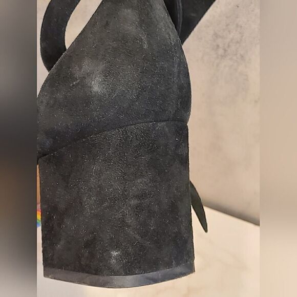 Alexandre Birman Black Suede Clarita Block Sandal, Date Night LBD | 9 (39) - Picture 14 of 16